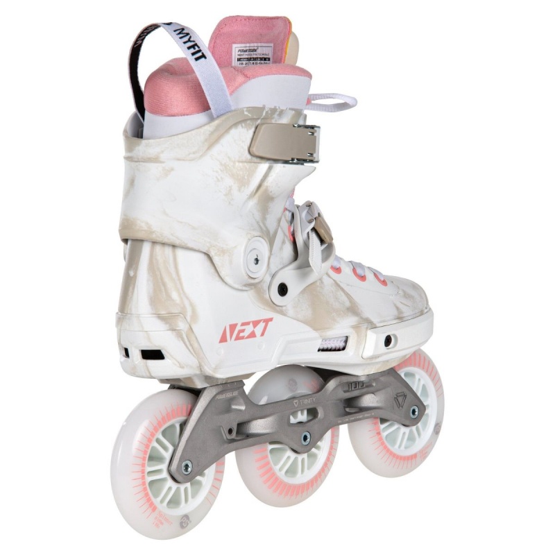 Powerslide Next Marble 100 White / Pink | 051723AKT