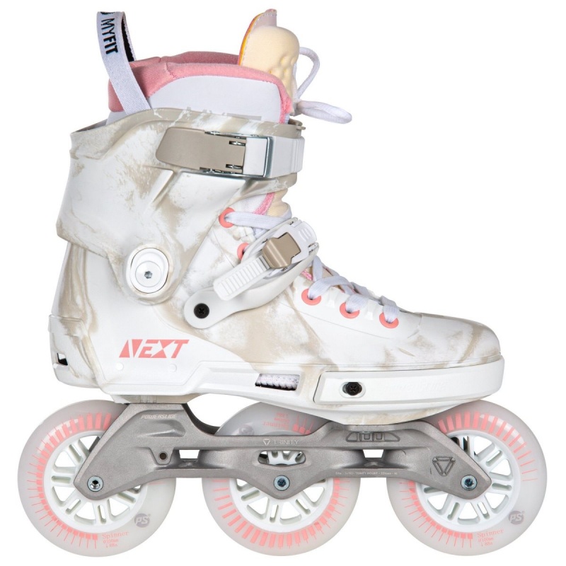 Powerslide Next Marble 100 White / Pink | 051723AKT